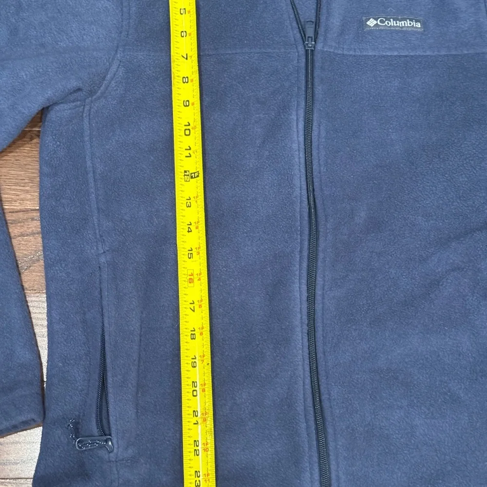 Columbia Navy Fleece Jacket- Full Zip- Medium